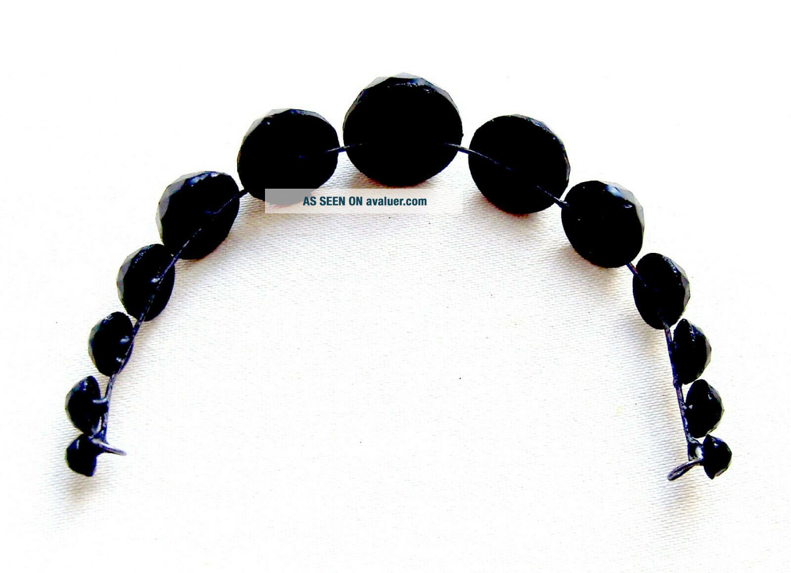 Victorian Mourning French Jet Tiara Hair Accessory | #16683
