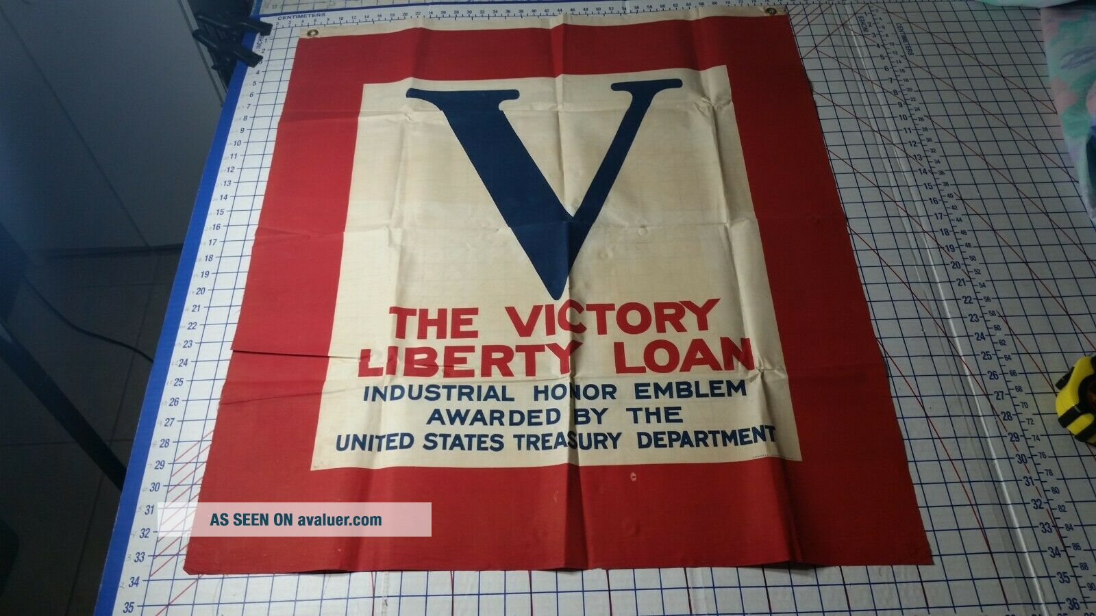 WW1 U.  S Victory Liberty Loan Banner with Envelope 34 