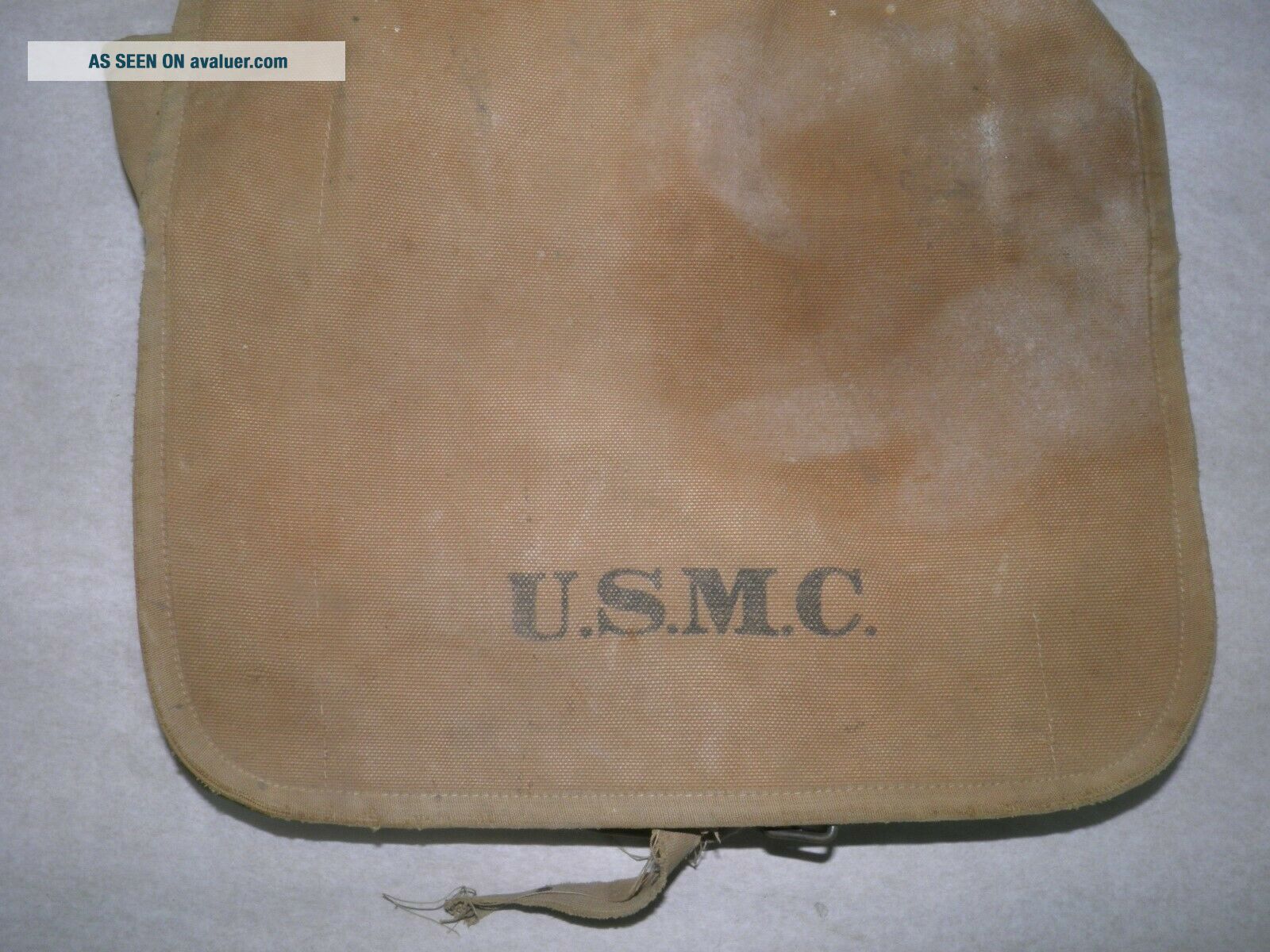 WW1 U.  S.  Marine Haversack Pack Dated 1912