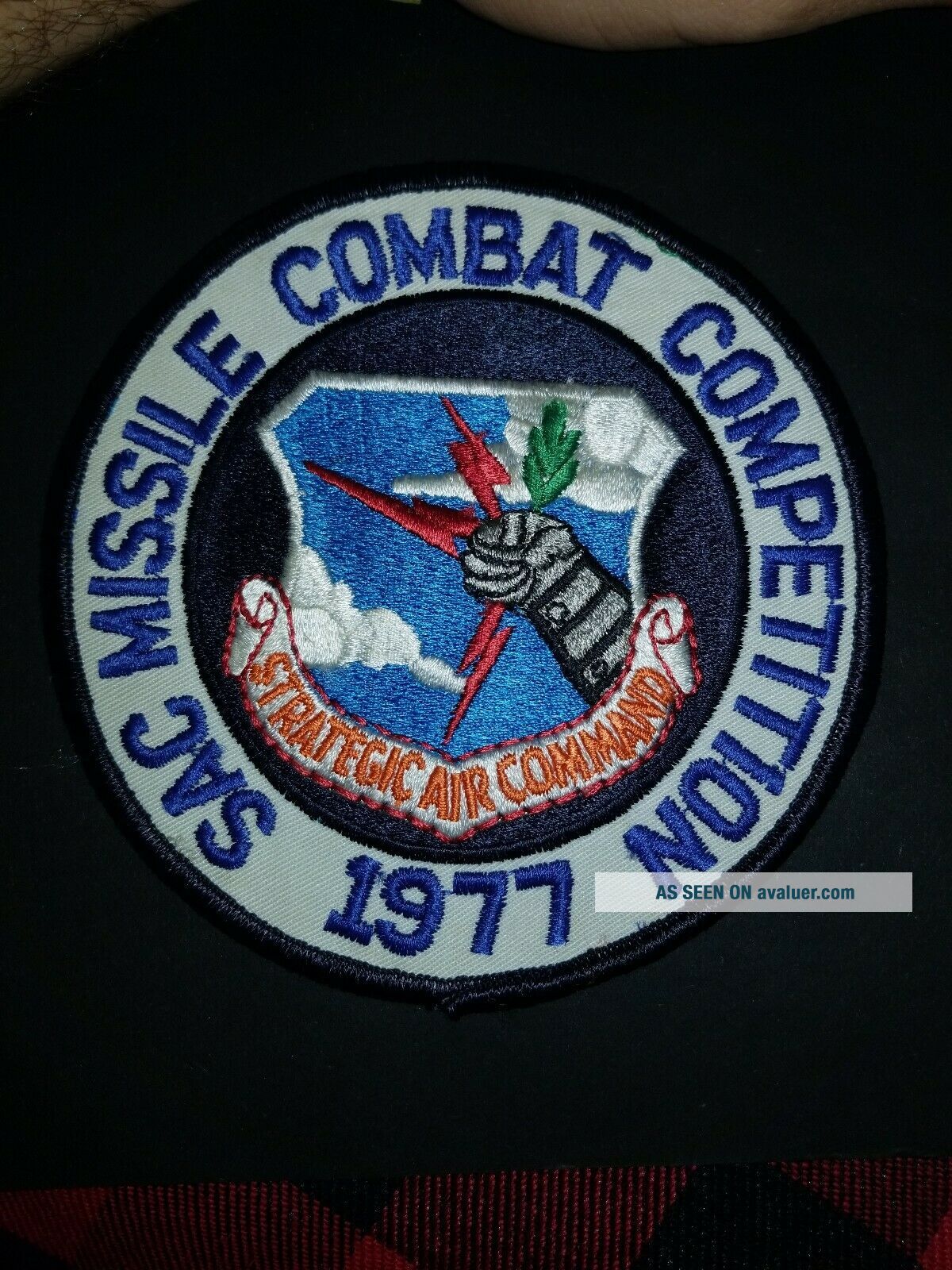 thumbnail image 2 of Popular Patch Strategic Air Command Banner Patch - Military Collectible (Model 6033) 2 of 6