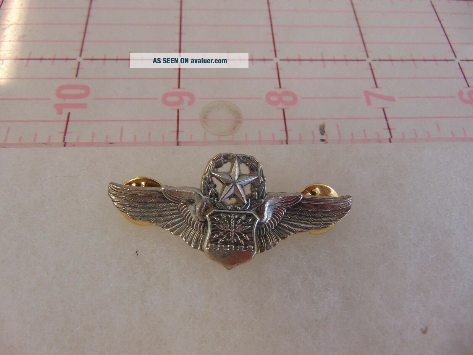 Vtg WWII United States Air Force Master Navigator Sterling Silver USAF ...