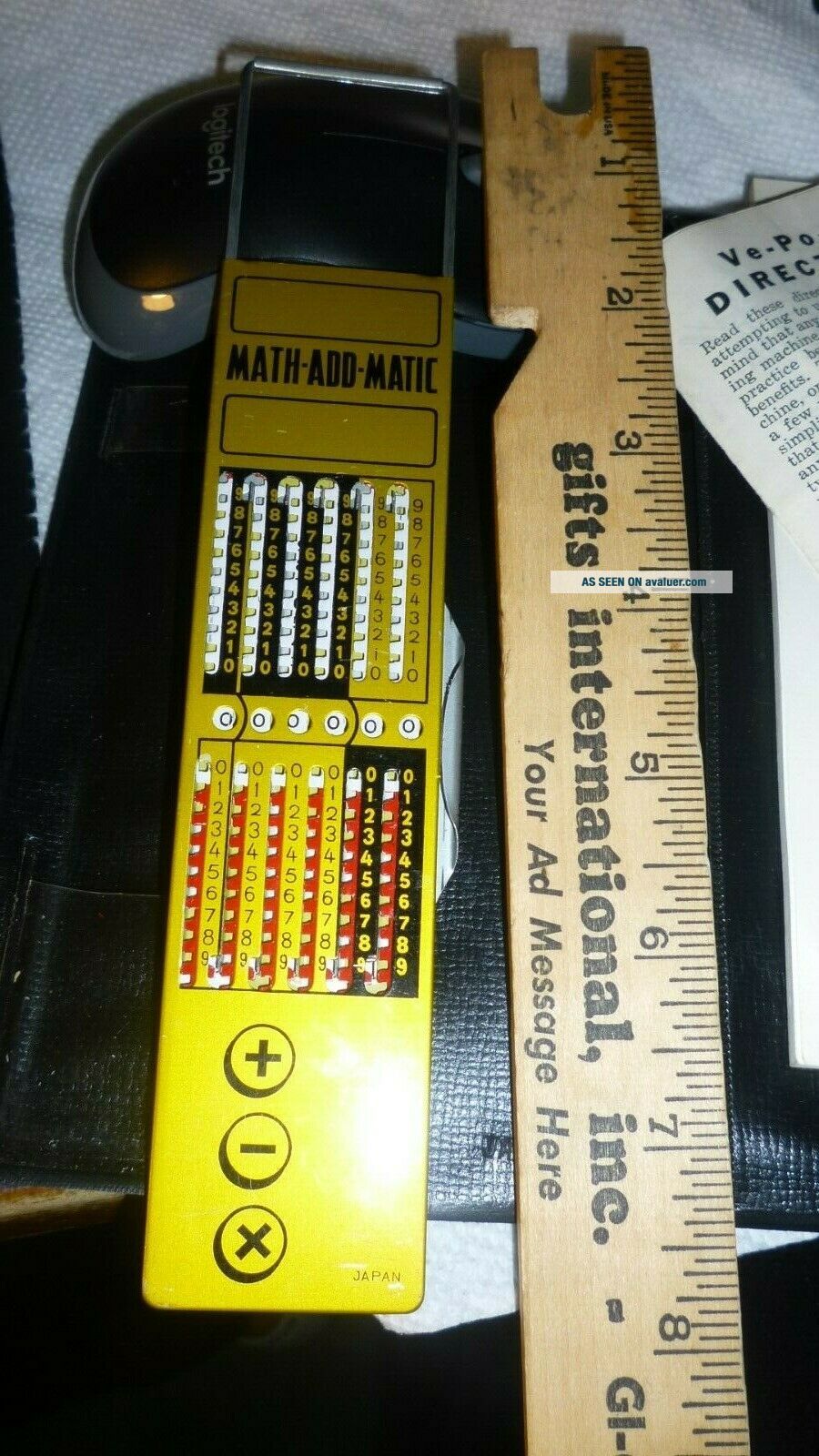 VINTAGE ANTIQUE MATH - ADD - MATIC ADDING MACHINE CALCULATOR ...