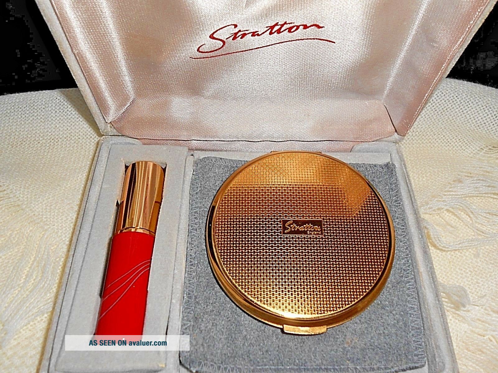 Vintage STRATTON Compact Mirror & Atomiser Case | #198472