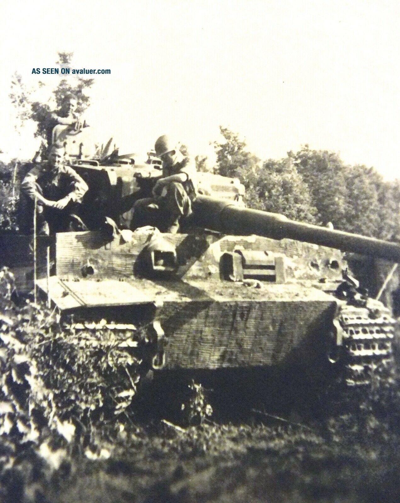 Captured German Mk VI Tiger I tank from sPzAbt.  504 in Italy.
