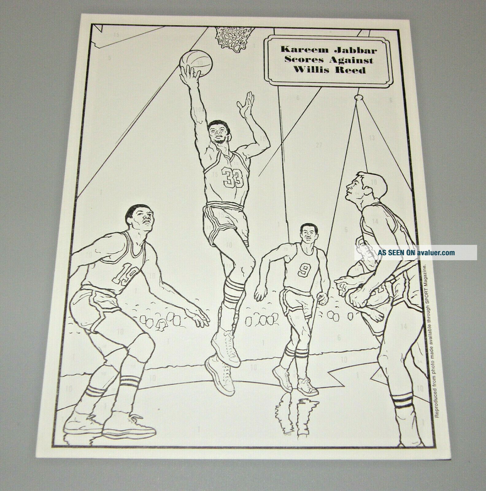 Nba Numbers Colour VTG Venus PARADISE Color Pencil By Number NBA Basketball Blank Coloring ...