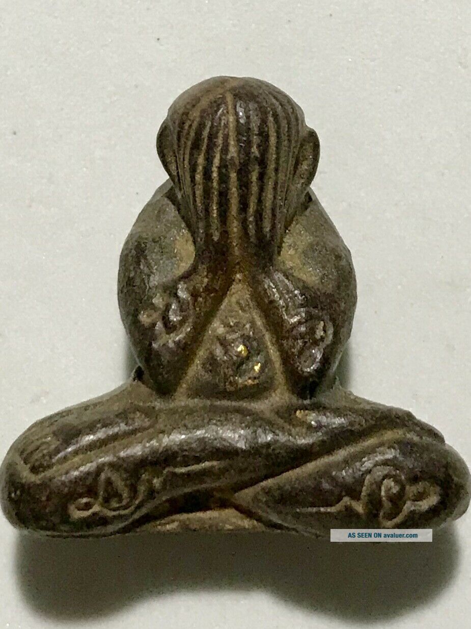 PHRA PIDTA LP RARE OLD THAI BUDDHA AMULET PENDANT MAGIC ANCIENT IDOL ...
