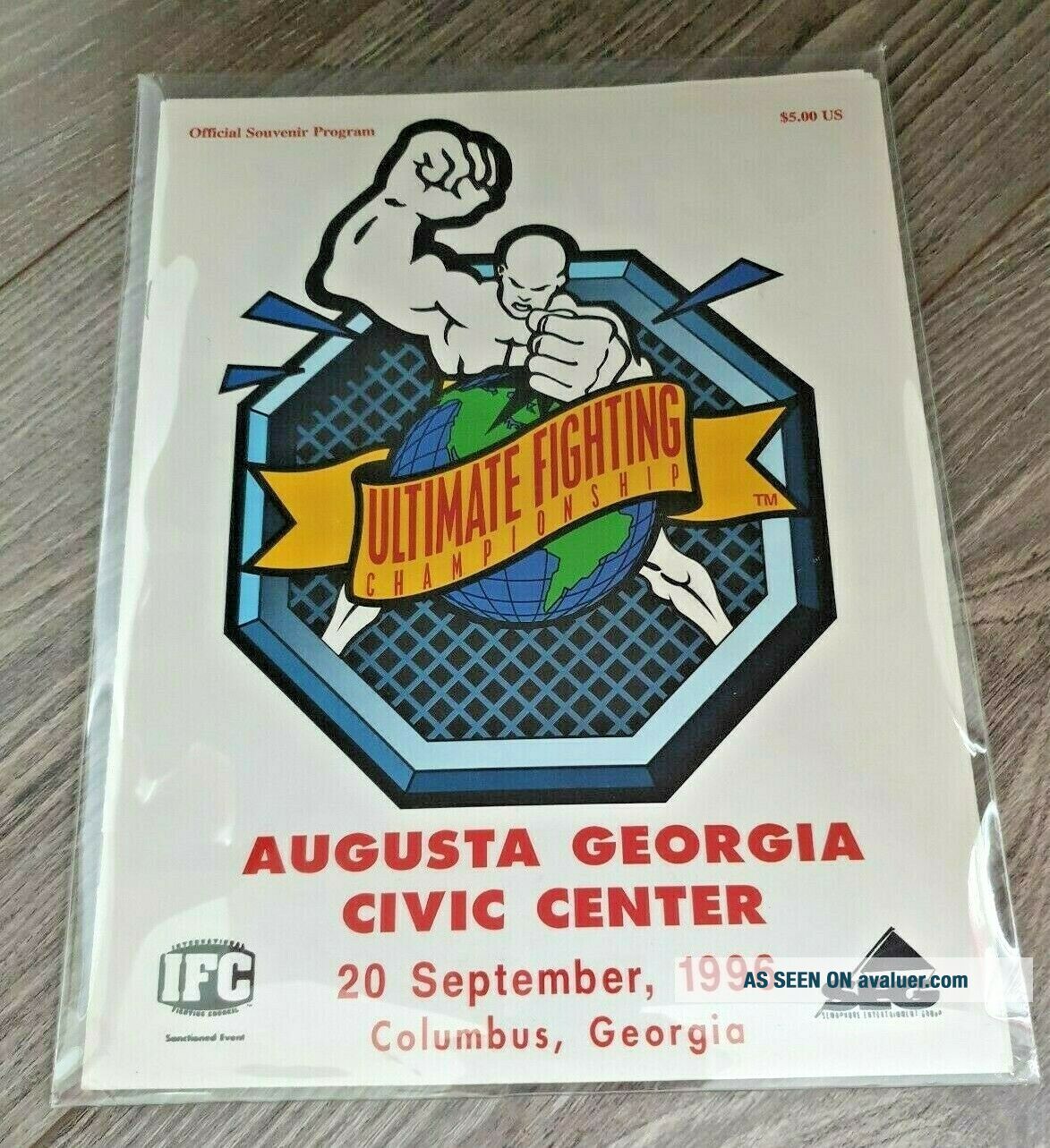 Seg Ufc UFC 11 Official Program 1996 Programme Rare Vintage Early MMA SEG | #413683