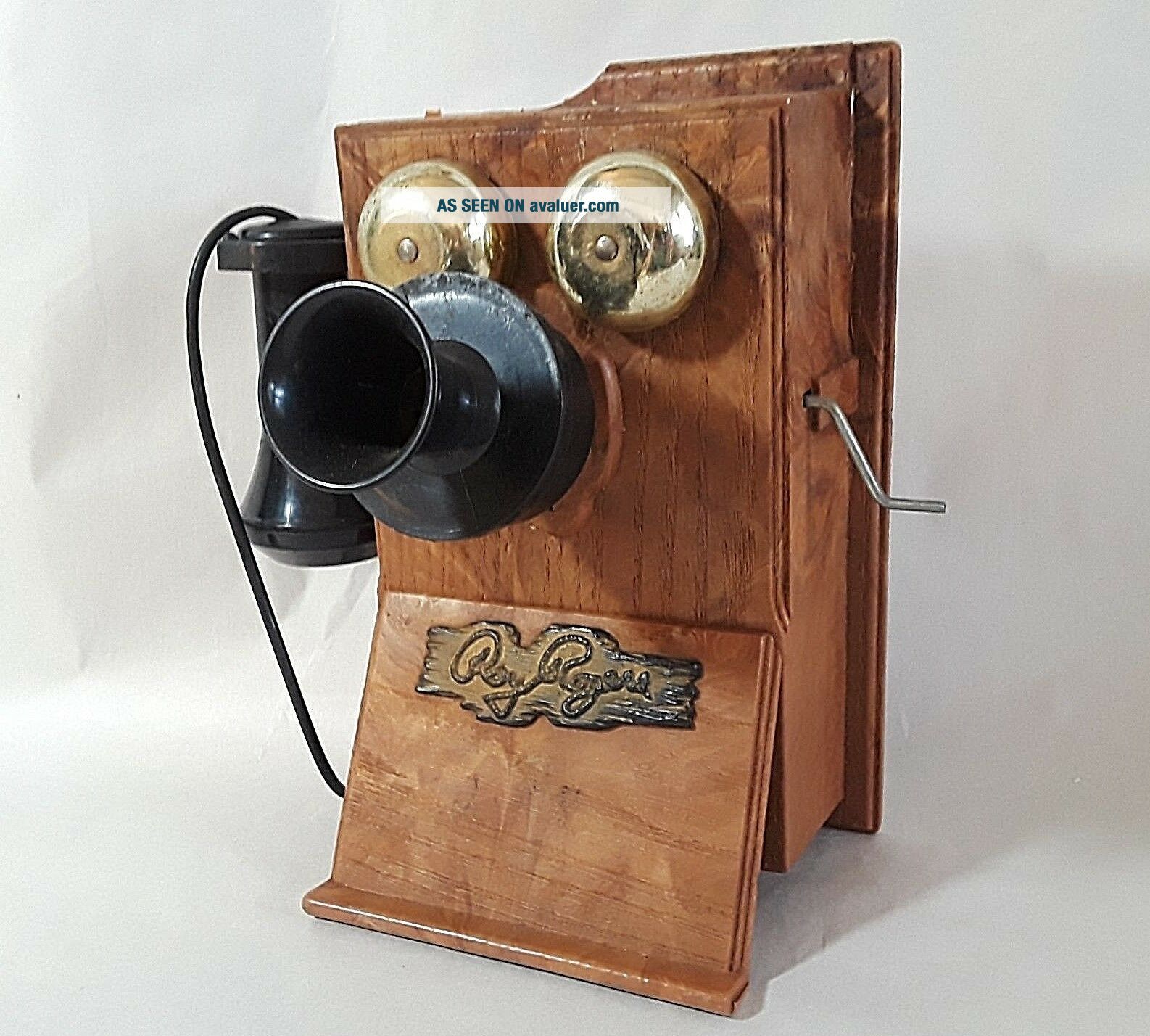 Old Rodeo Phone Vintage Roy Rogers Ideal Western Toy Telephone PHONE 1957 WALL MOUNT ...