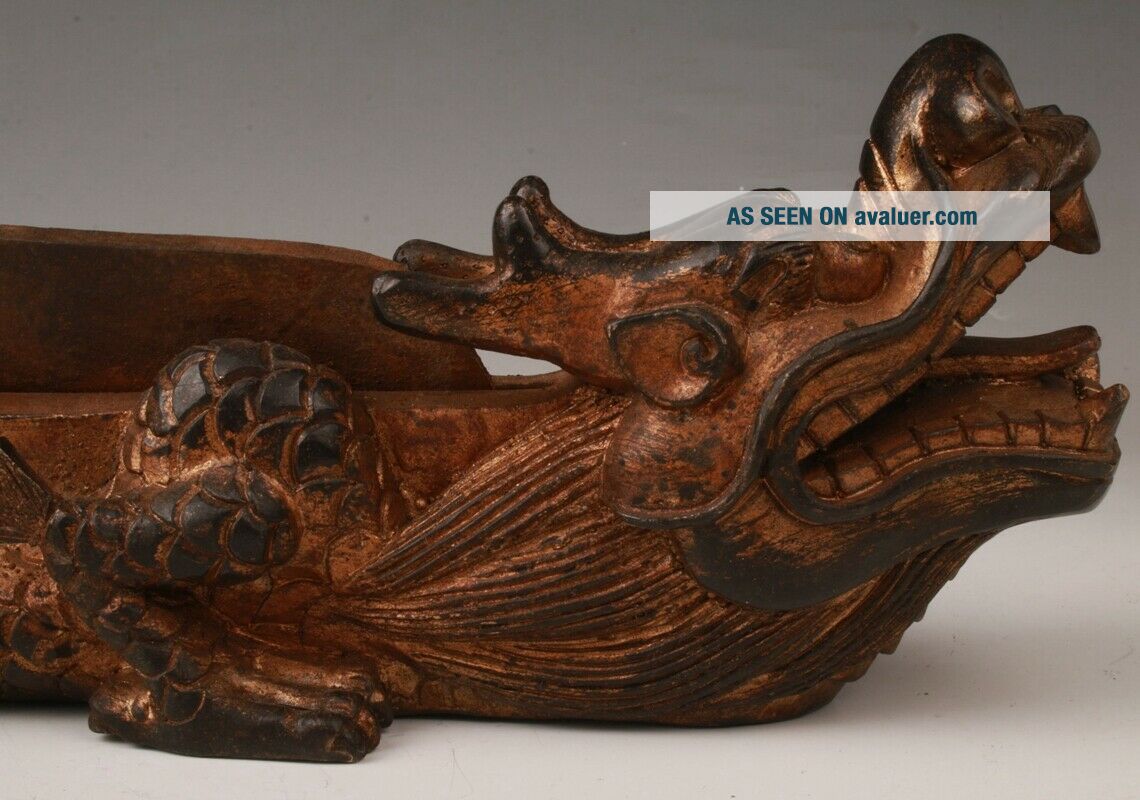 Chinese Old Bronze Handmade Cast Dragon Statue – Small Figurine, Mythical Creature Collectible