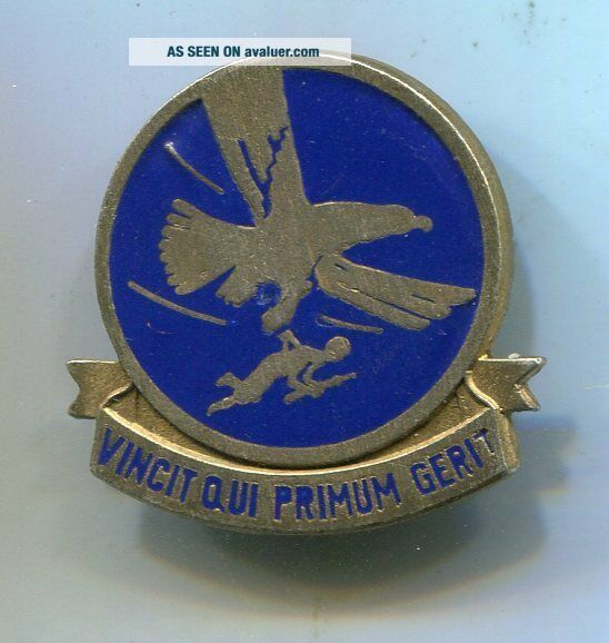 WW2 USAAF US Army Air Force TROOP CARRIER DI PIN BACK DONDERO STELRING ...