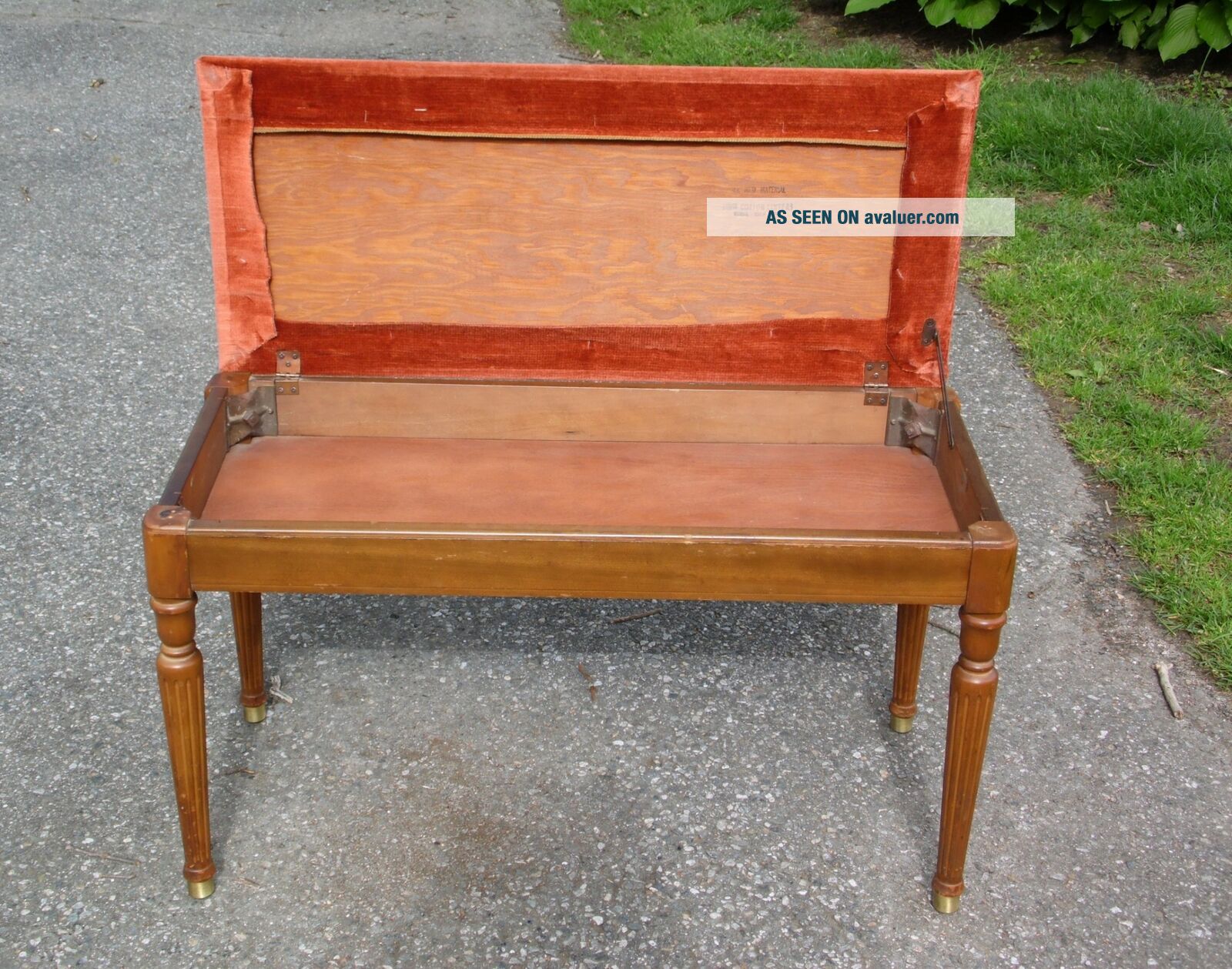 Vintage Tonk Killeen Mfg. Co. Duet Piano Bench Sheet Music Storage ...