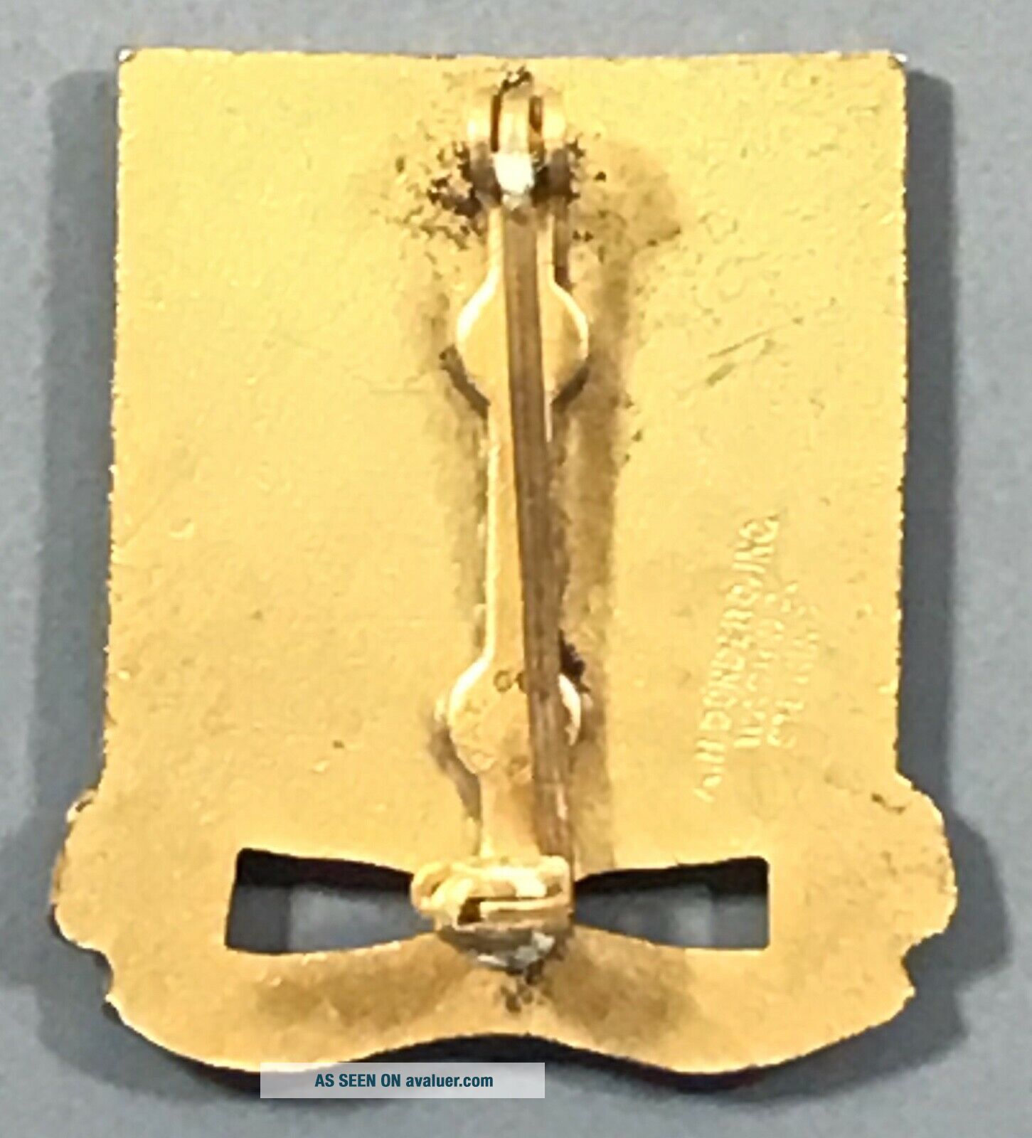 WWII Army 310th Engineer Regiment DUI DI Unit Crest PB Dondero Sterling ...