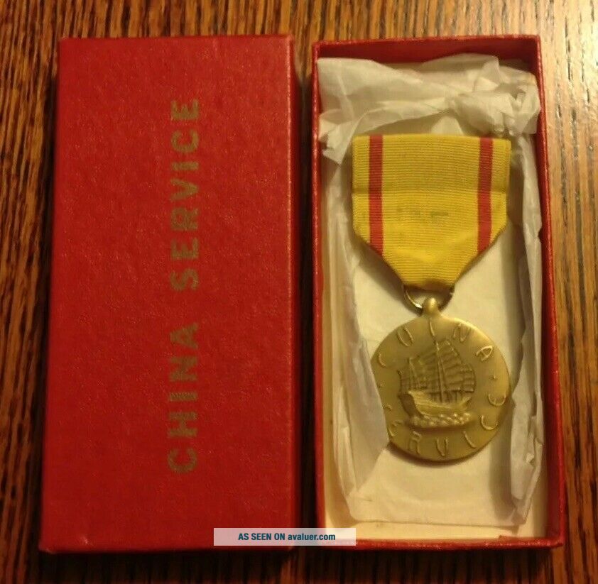 Chinese Service Ribbon WWII - CHINA SERVICE MEDAL | #621277