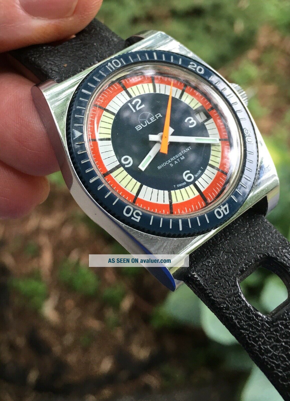 Buller Watch VINTAGE BULER DIVERS DATE MODEL WRIST WATCH RUNNING THROUGHOUT | #646150