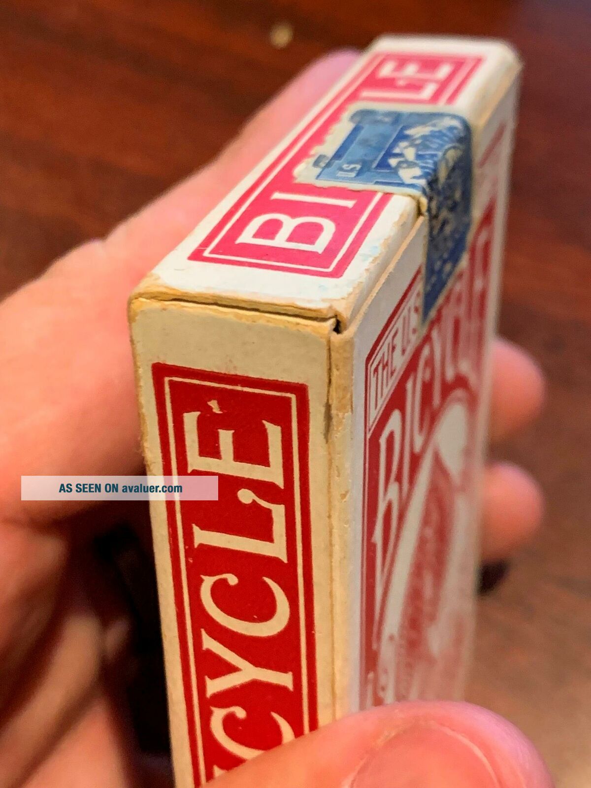 Vintage BICYCLE FAN BACK PLAYING CARDS W/ Box C. 1910s TAX STAMP 808 ...