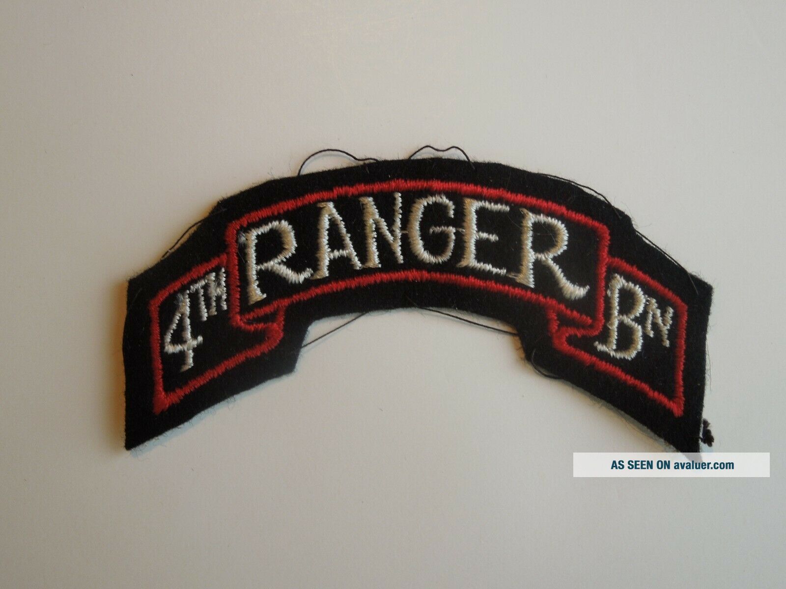 WW 2 4th Ranger Battalion Shoulder Patch On Wool No Glow | #768983