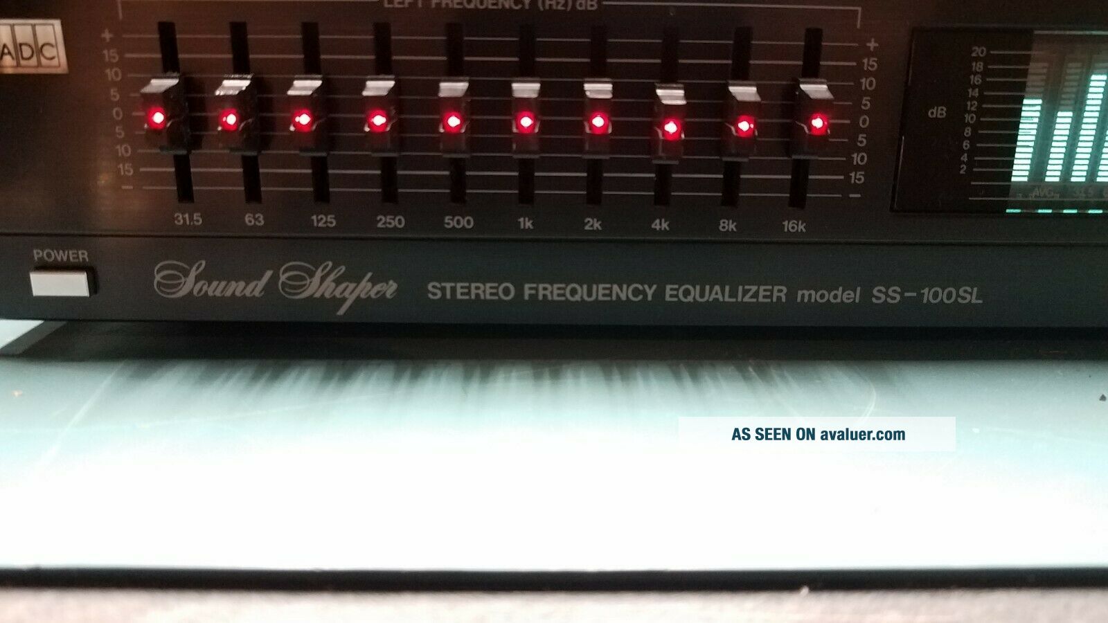 Égaliseur Stéréo Vintage ADC Sound Shaper SS-100SL - Années 80, Fonctionnel