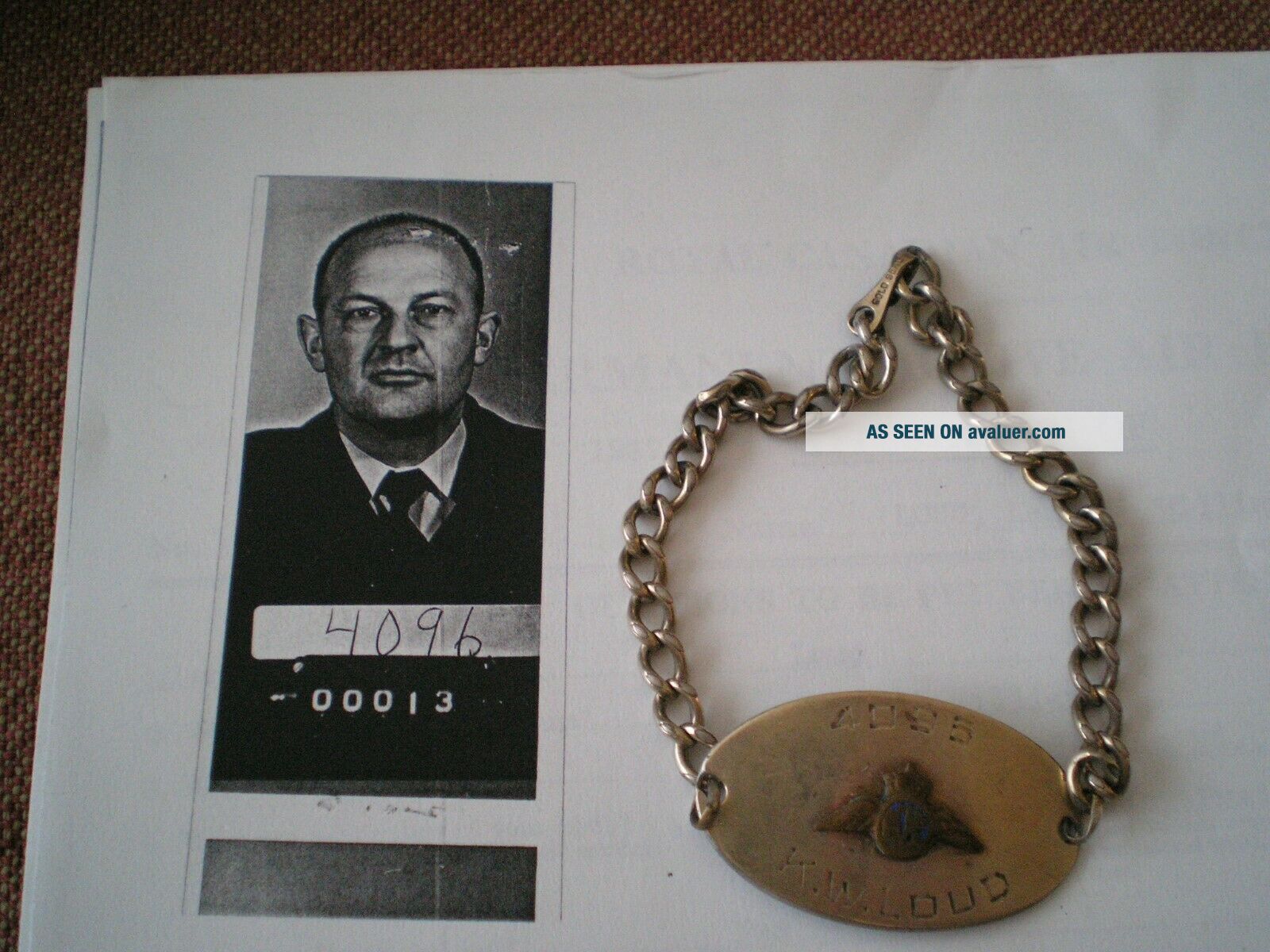 WW2 Royal Canadian Air Force Sterling Silver Identification Bracelet To ...