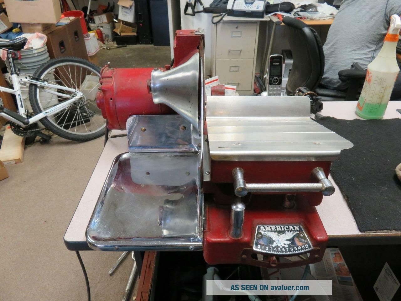VINTAGE Meat Slicer Machine American Slicing Co.  B - 1J926 GREAT