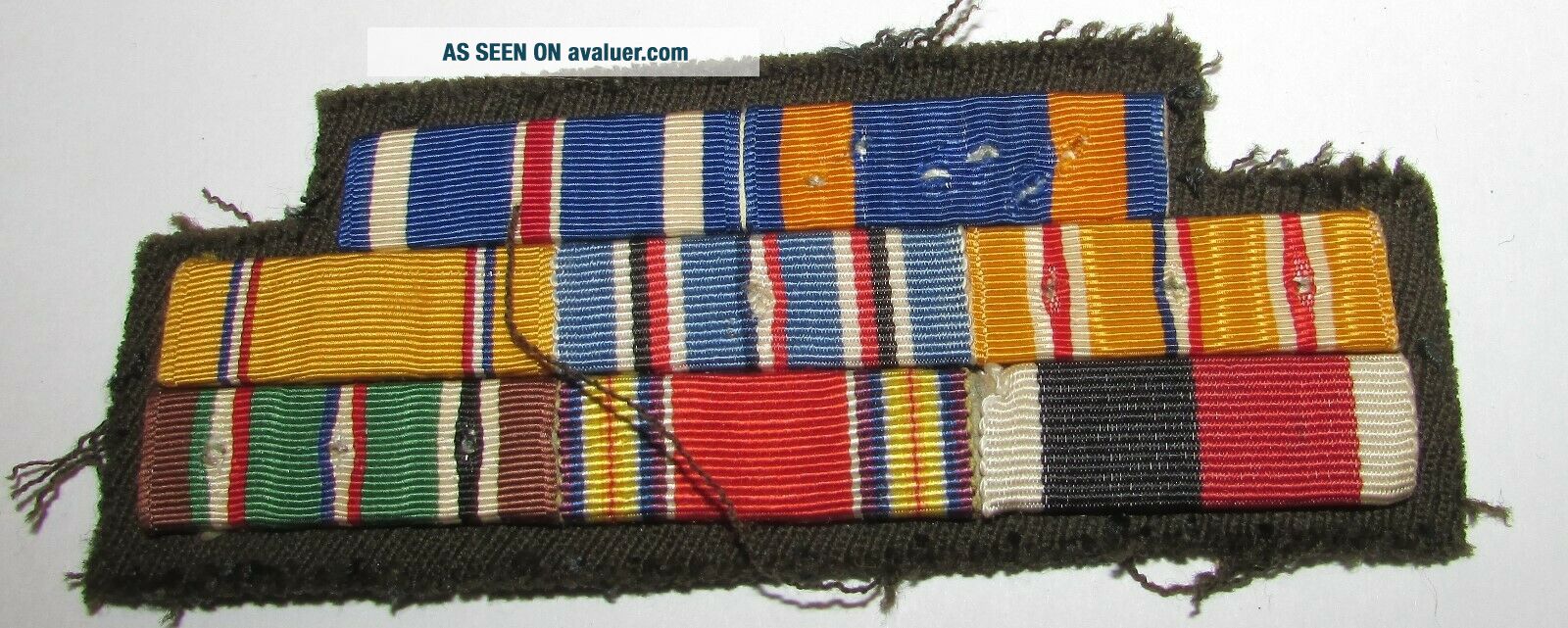 Ww2 Ribbon Rack WW2 PILOTS RIBBON RACK UNITED STATES ARMY AIR FORCE AIR CORPS ...