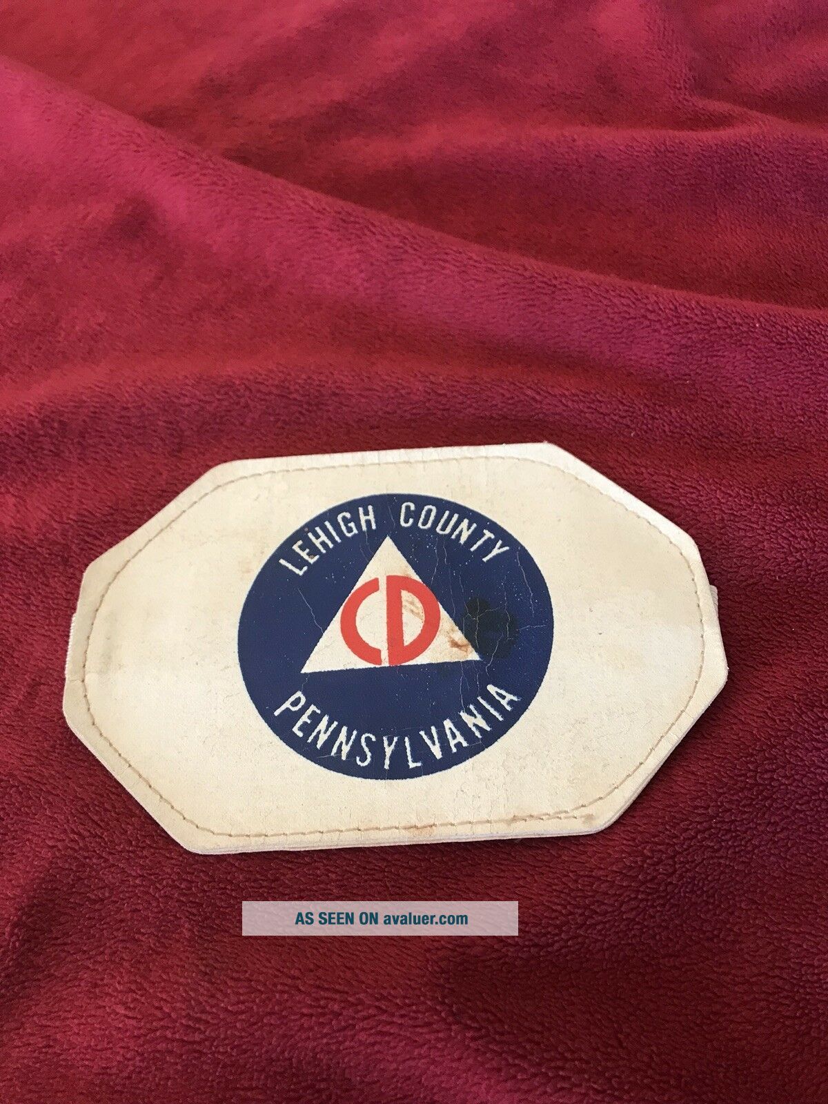 Vintage Civil Defense (CD) Arm Band from Lehigh County (Allentown),  PA.