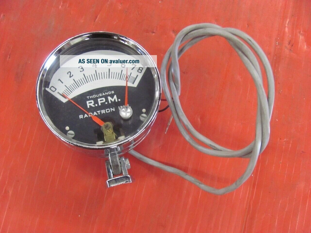 NOS RADATRON 8000 RPM Dash Tachometer Tach Vintage | #1028893