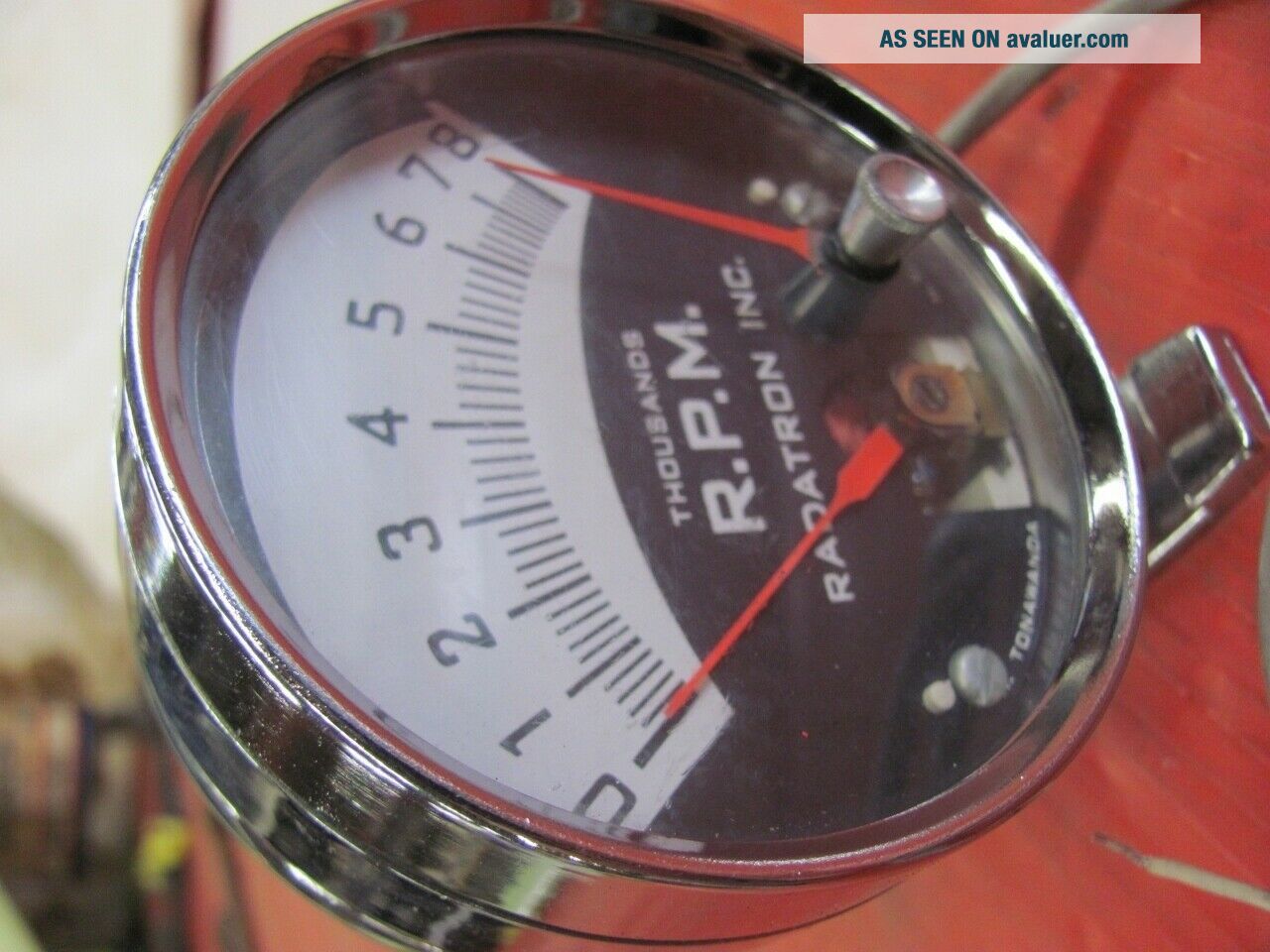 NOS RADATRON 8000 RPM Dash Tachometer Tach Vintage | #1028893