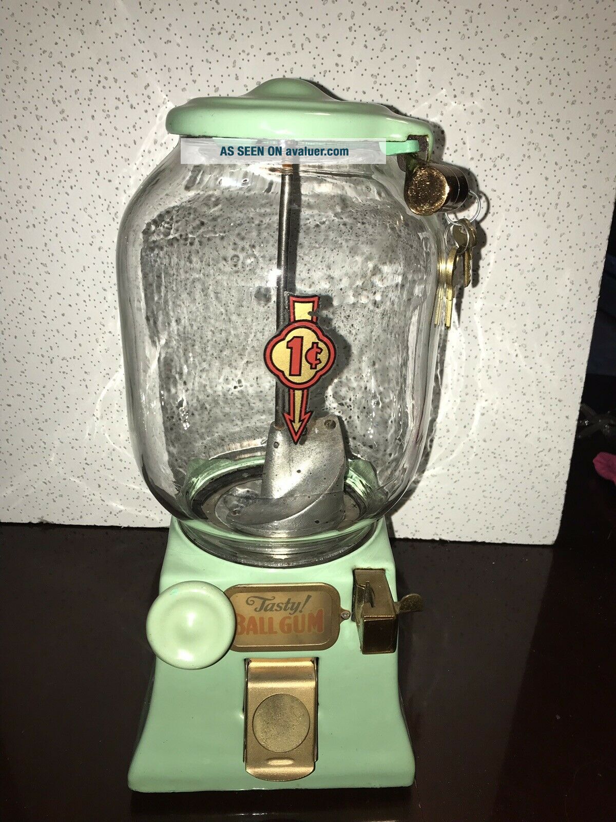 Vintage 1¢ GUM BALL VENDING MACHINE Penny