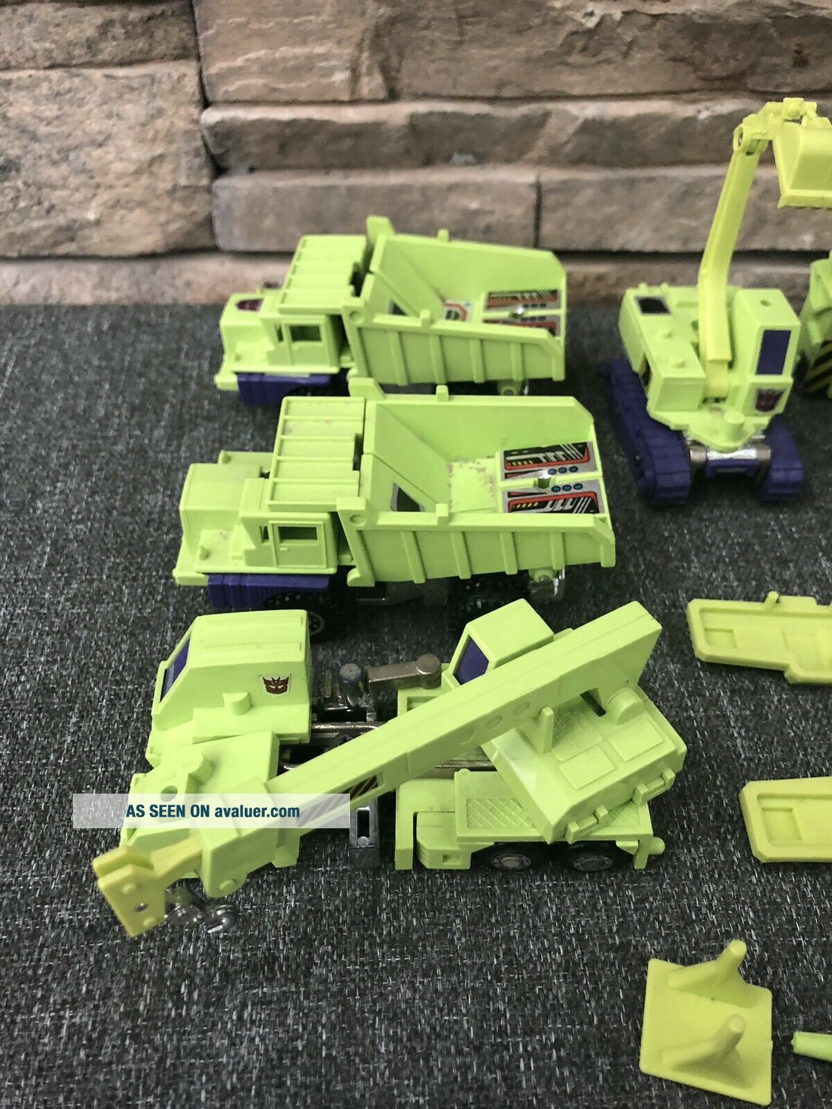 Vtg 1984 Transformers G1 Devastator Constructicons Robot Hasbro Takara ...